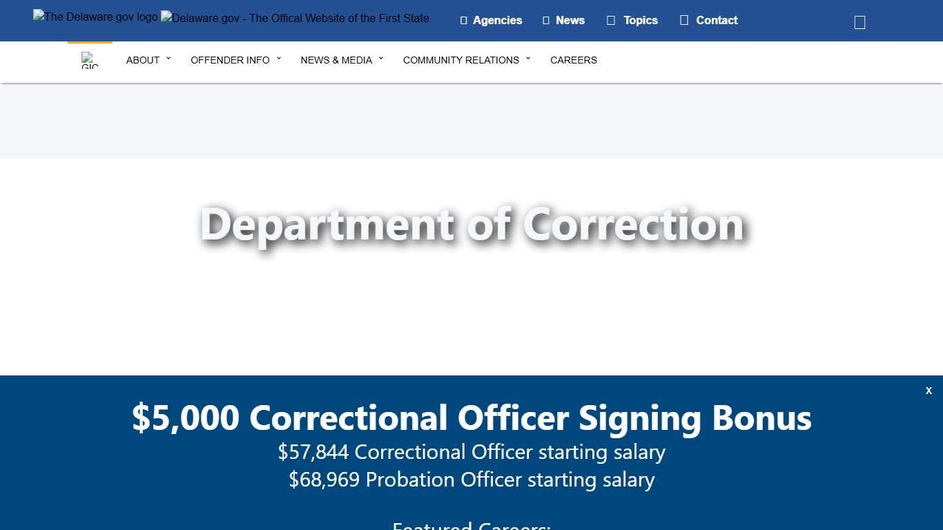 Department of Correction - State of Delaware